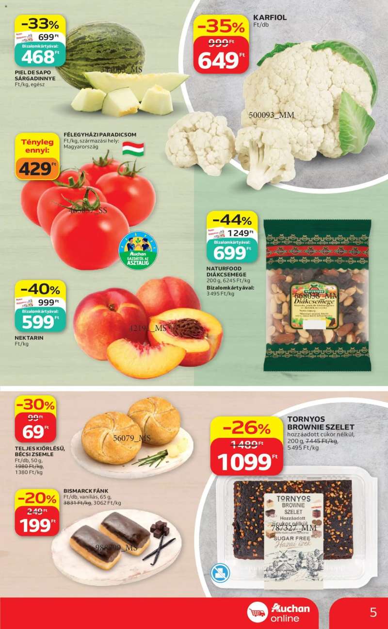 Auchan Auchan Szupermarket akciós újság 5 oldal