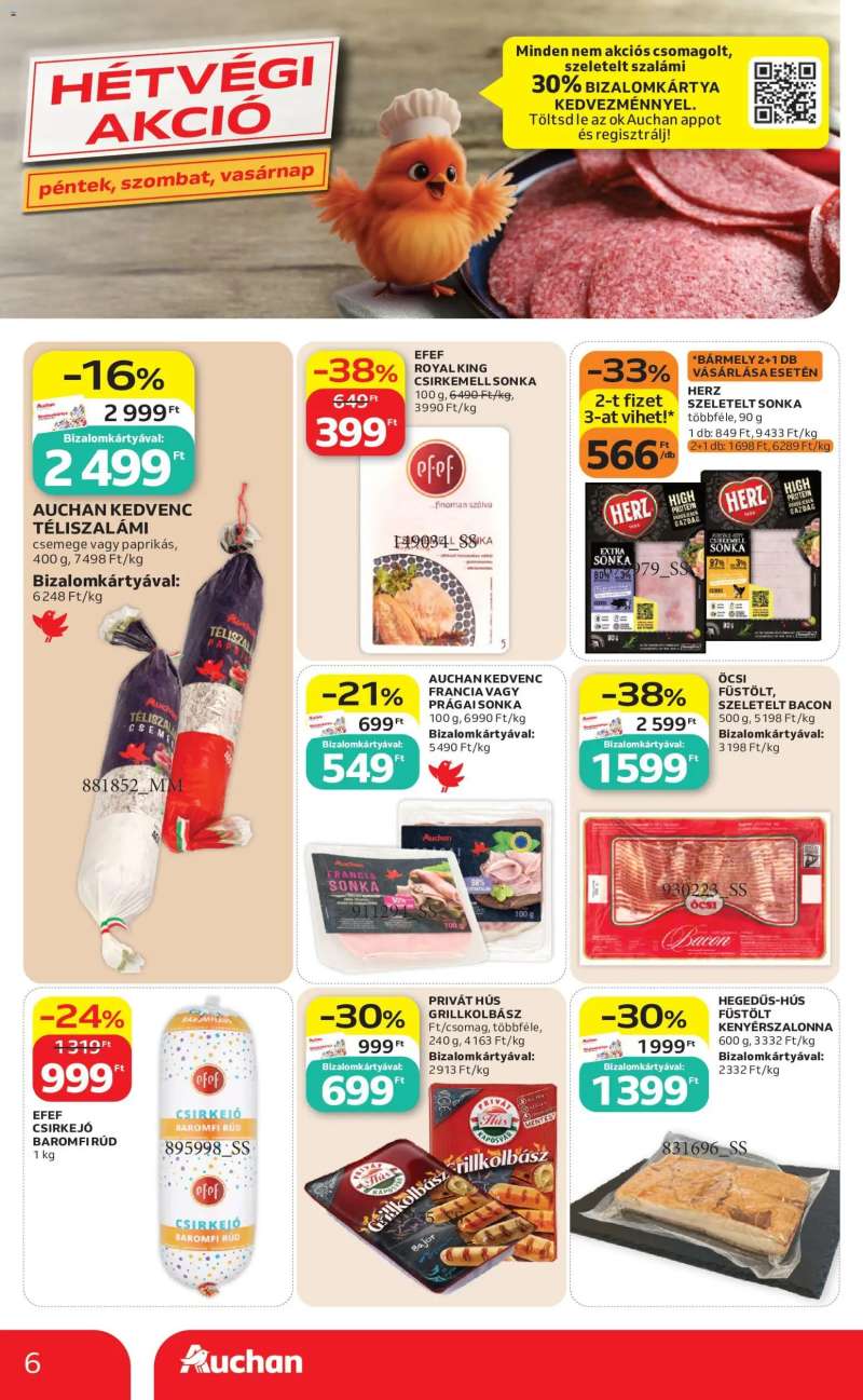 Auchan Auchan Szupermarket akciós újság 6 oldal
