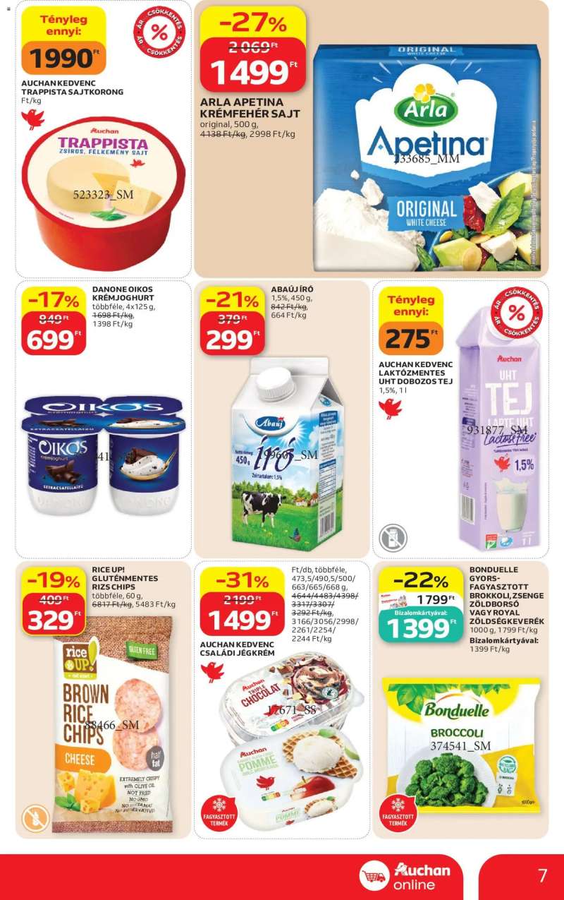 Auchan Auchan Szupermarket akciós újság 7 oldal