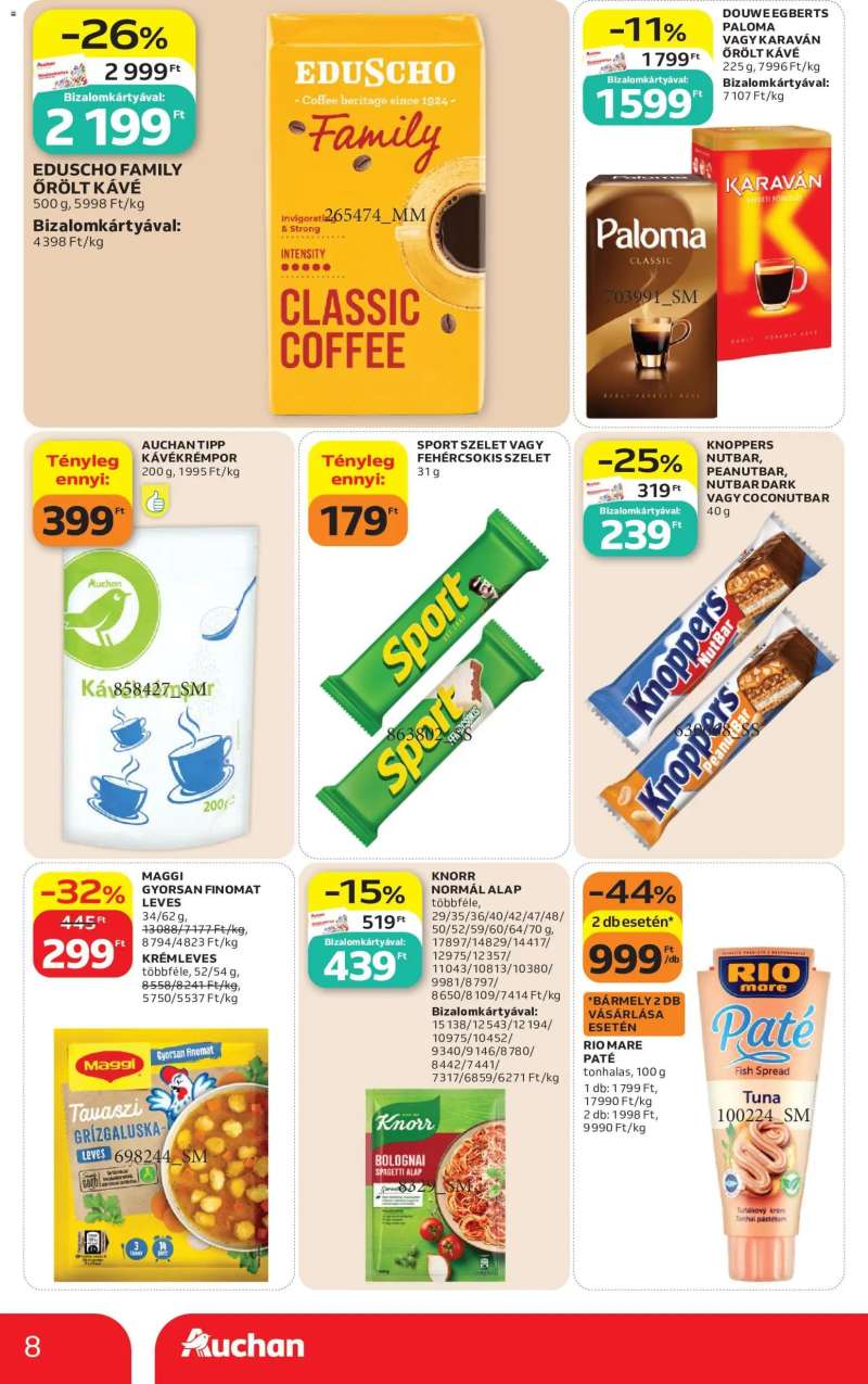 Auchan Auchan Szupermarket akciós újság 8 oldal