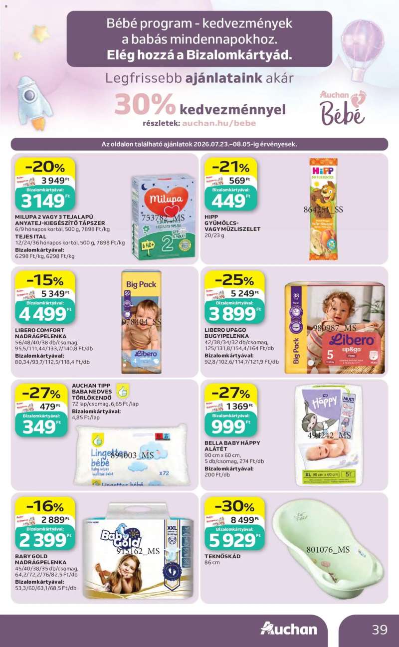Auchan Auchan akciós újság 39 oldal