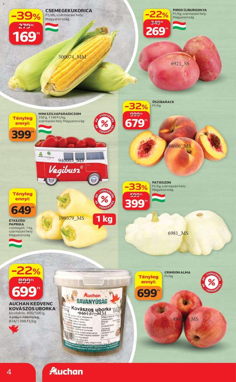 Auchan Auchan akciós újság 4 oldal