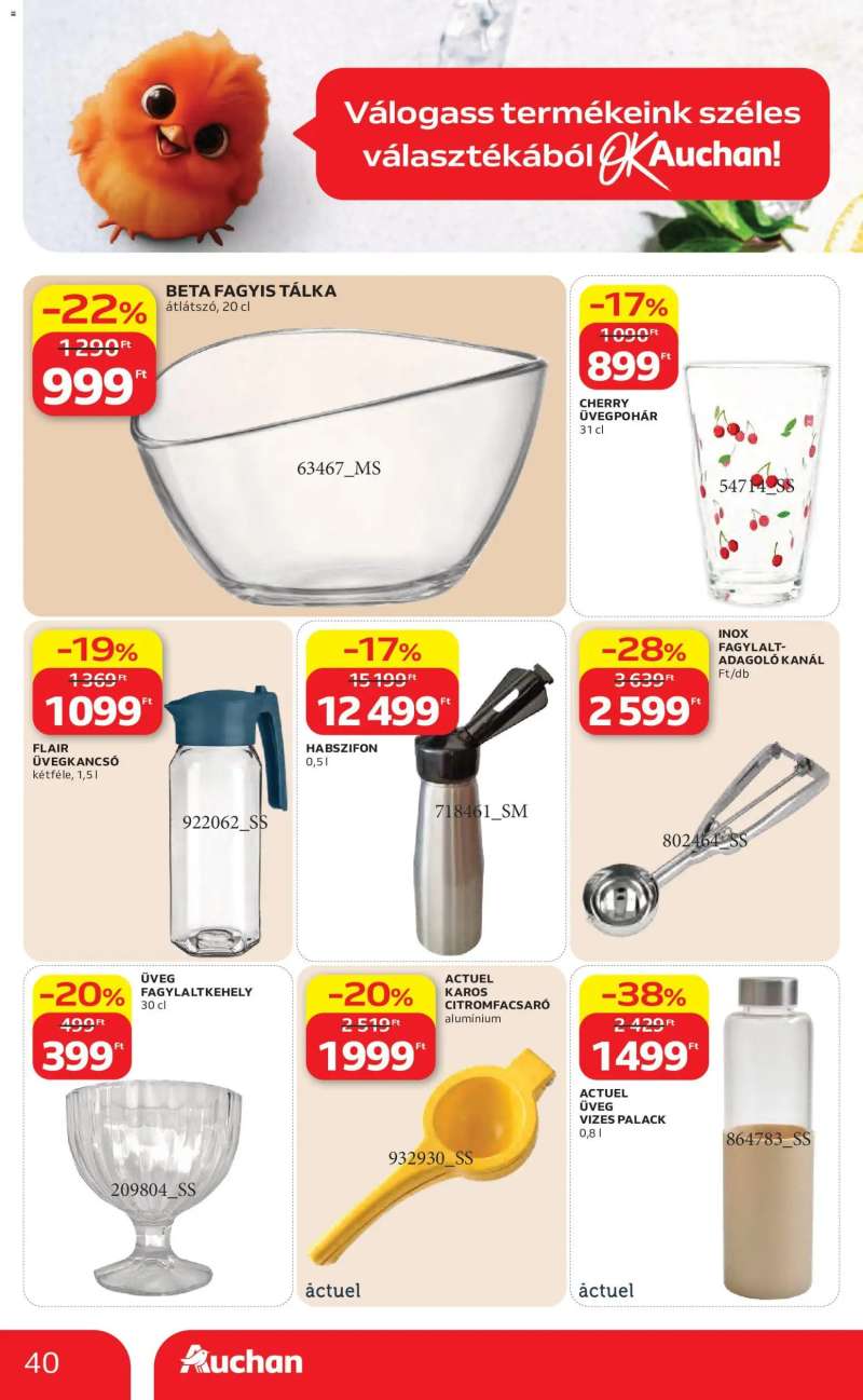 Auchan Auchan akciós újság 40 oldal