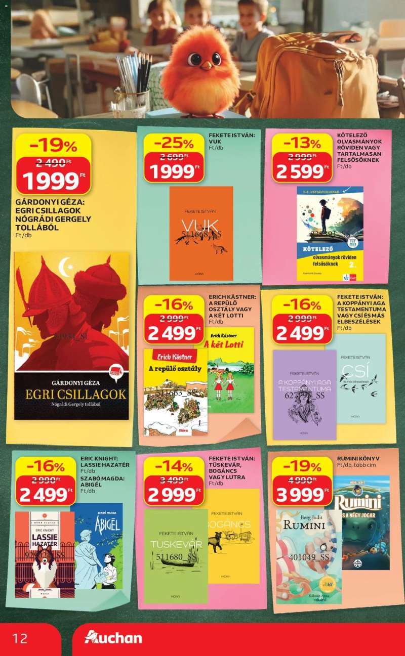 Auchan Auchan Iskolakezdési ajánlatok 12 oldal