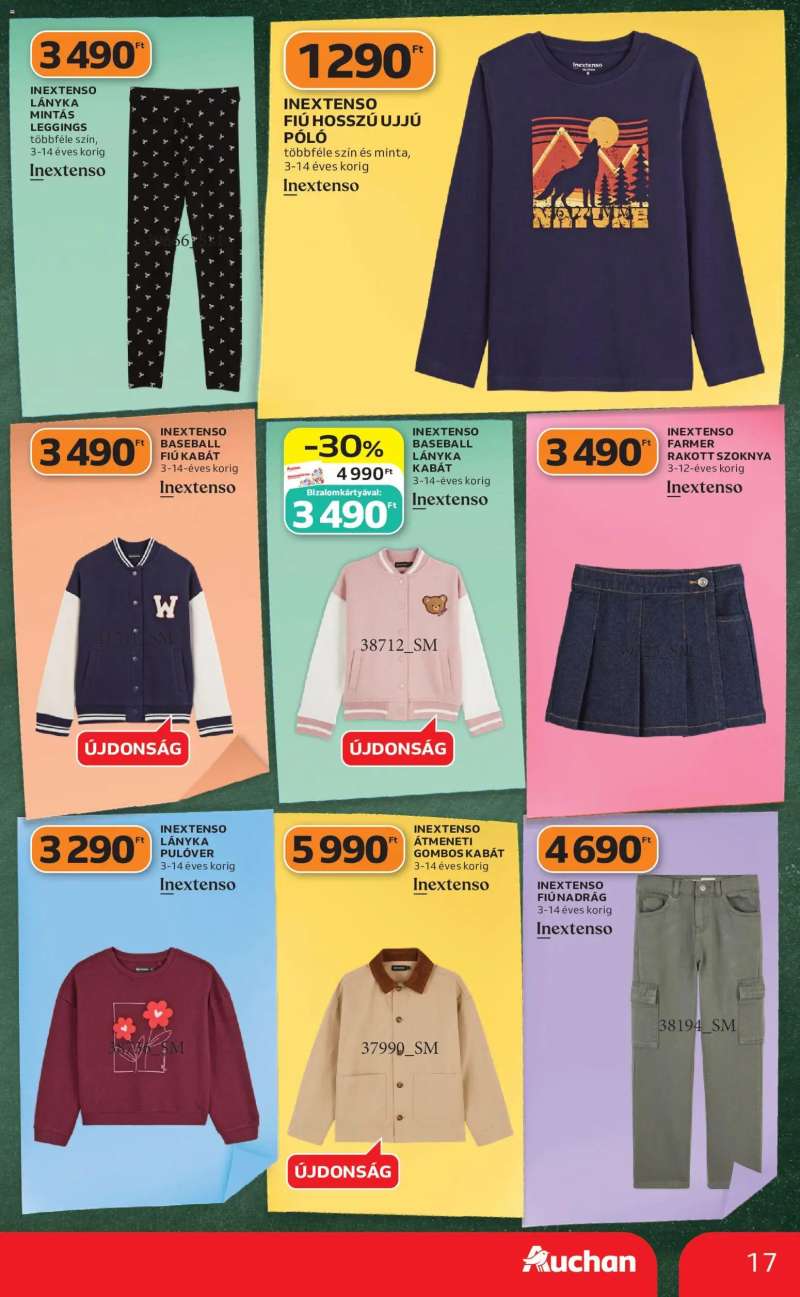 Auchan Auchan Iskolakezdési ajánlatok 17 oldal