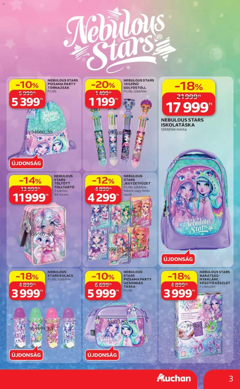 Auchan Auchan Iskolakezdési ajánlatok 3 oldal