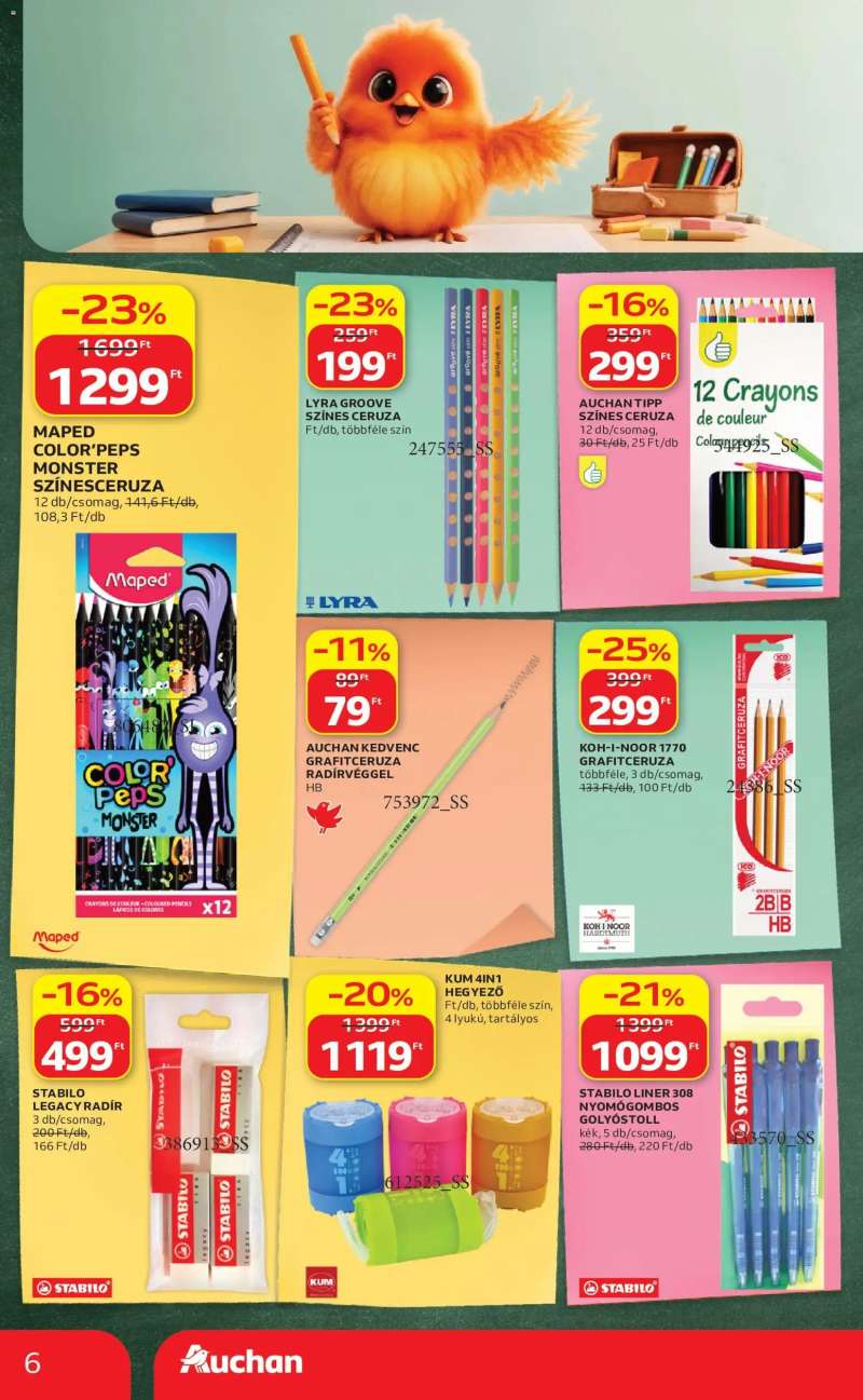 Auchan Auchan Iskolakezdési ajánlatok 6 oldal
