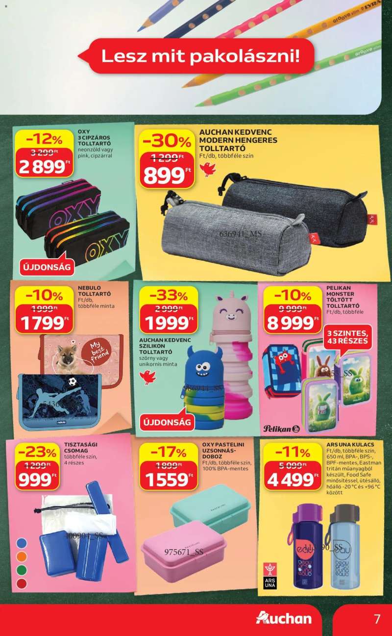 Auchan Auchan Iskolakezdési ajánlatok 7 oldal