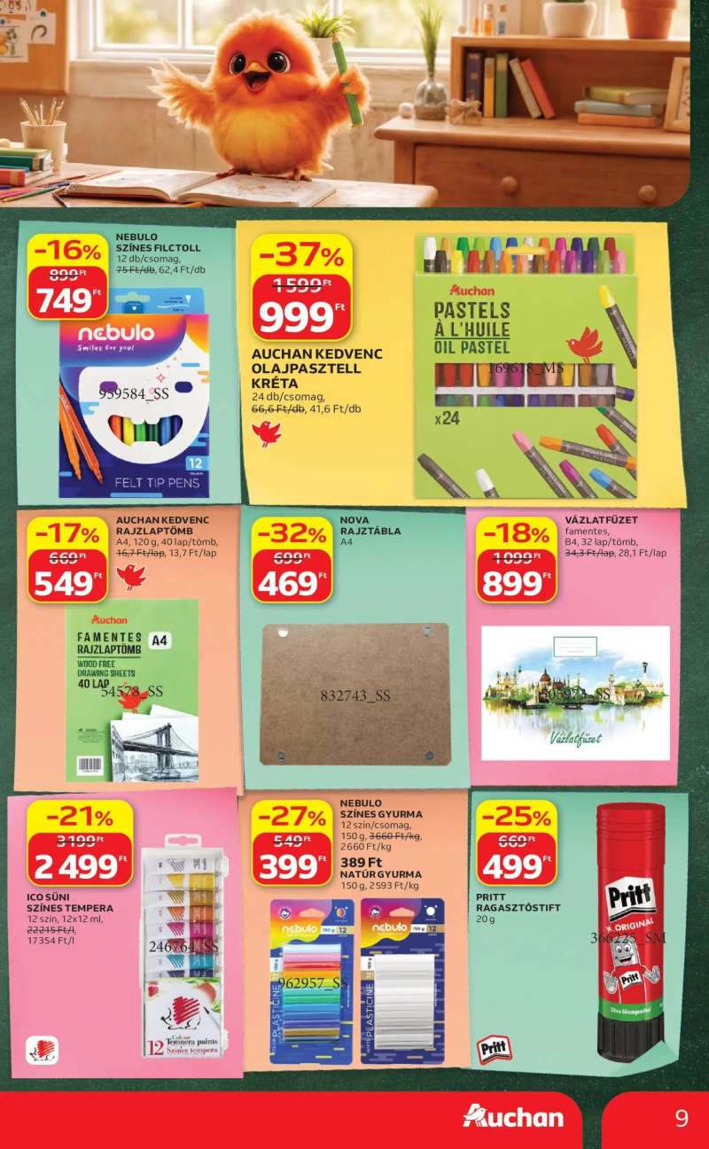 Auchan Auchan Iskolakezdési ajánlatok 9 oldal