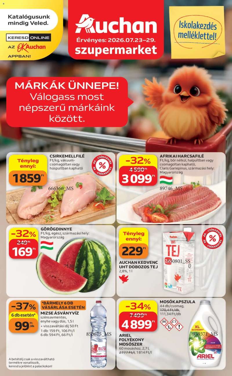 Auchan Auchan Szupermarket akciós újság 1 oldal