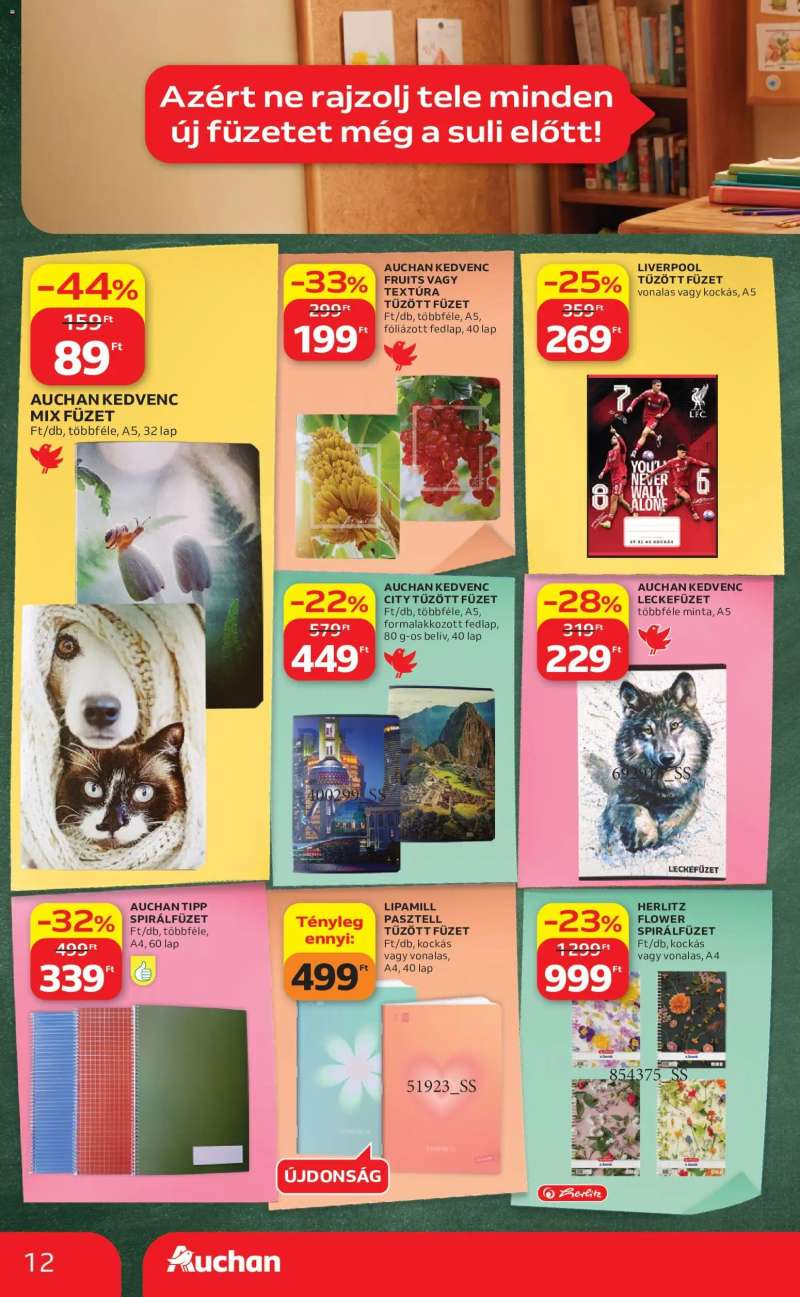 Auchan Auchan Szupermarket akciós újság 12 oldal