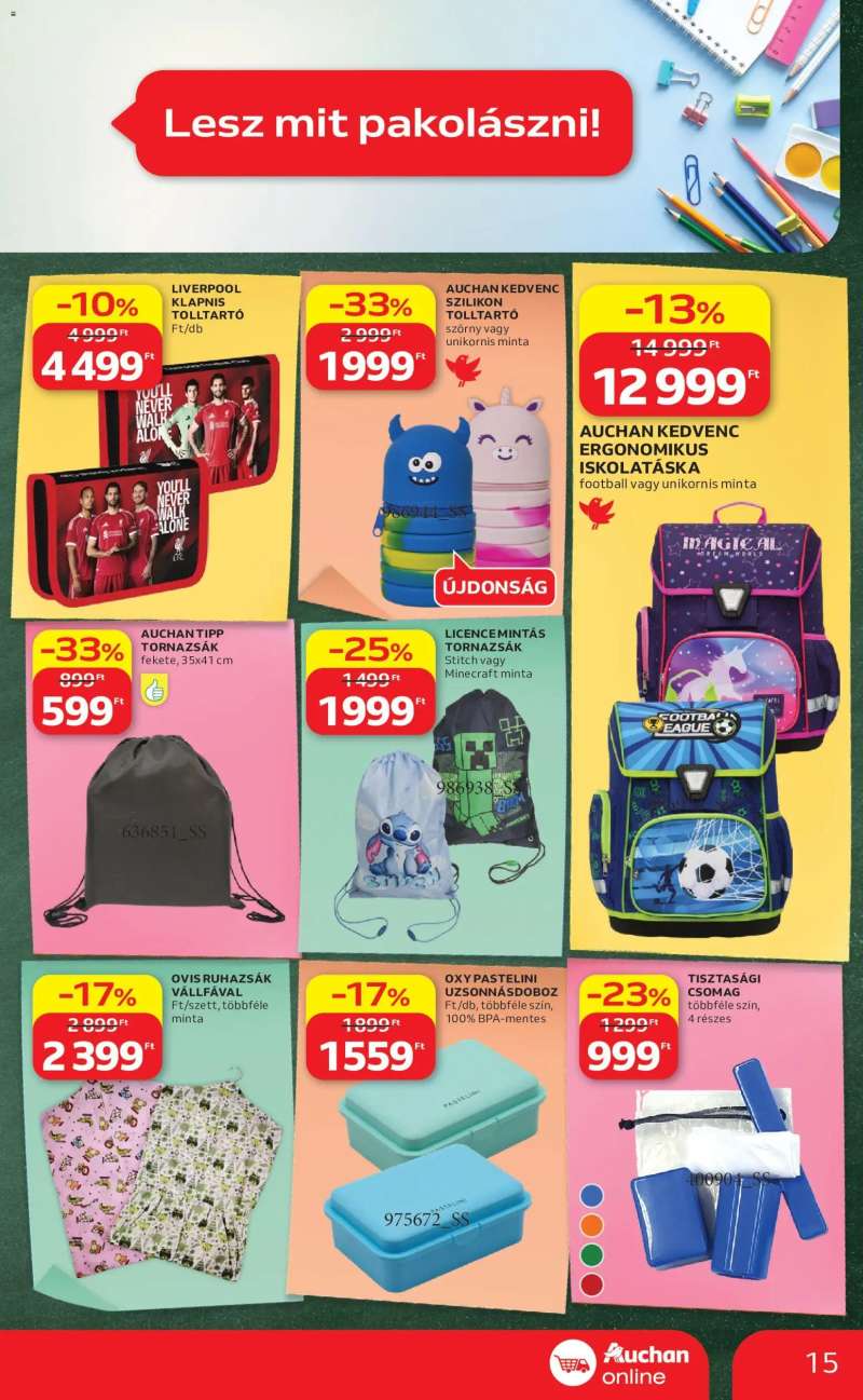 Auchan Auchan Szupermarket akciós újság 15 oldal