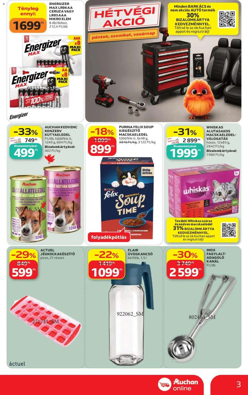 Auchan Auchan Szupermarket akciós újság 3 oldal