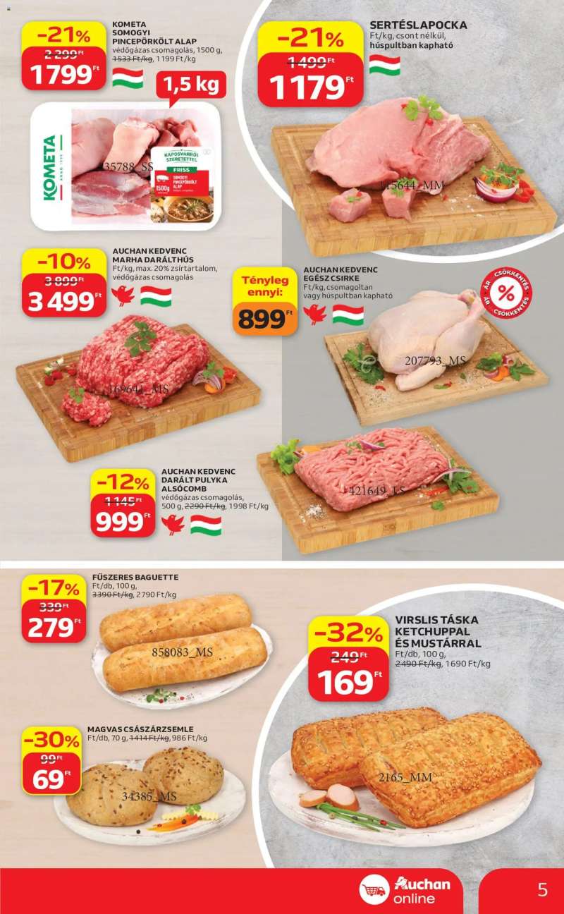 Auchan Auchan Szupermarket akciós újság 5 oldal