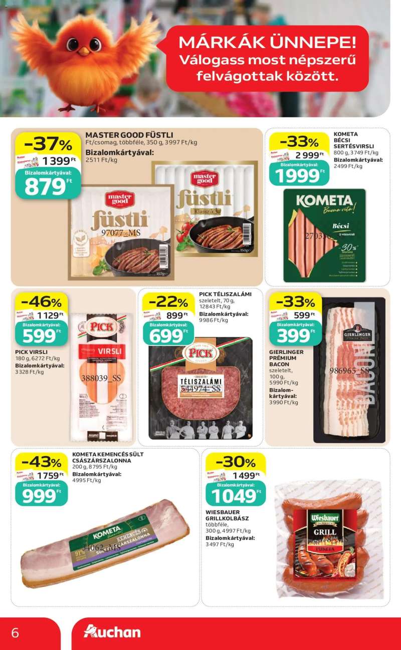 Auchan Auchan Szupermarket akciós újság 6 oldal