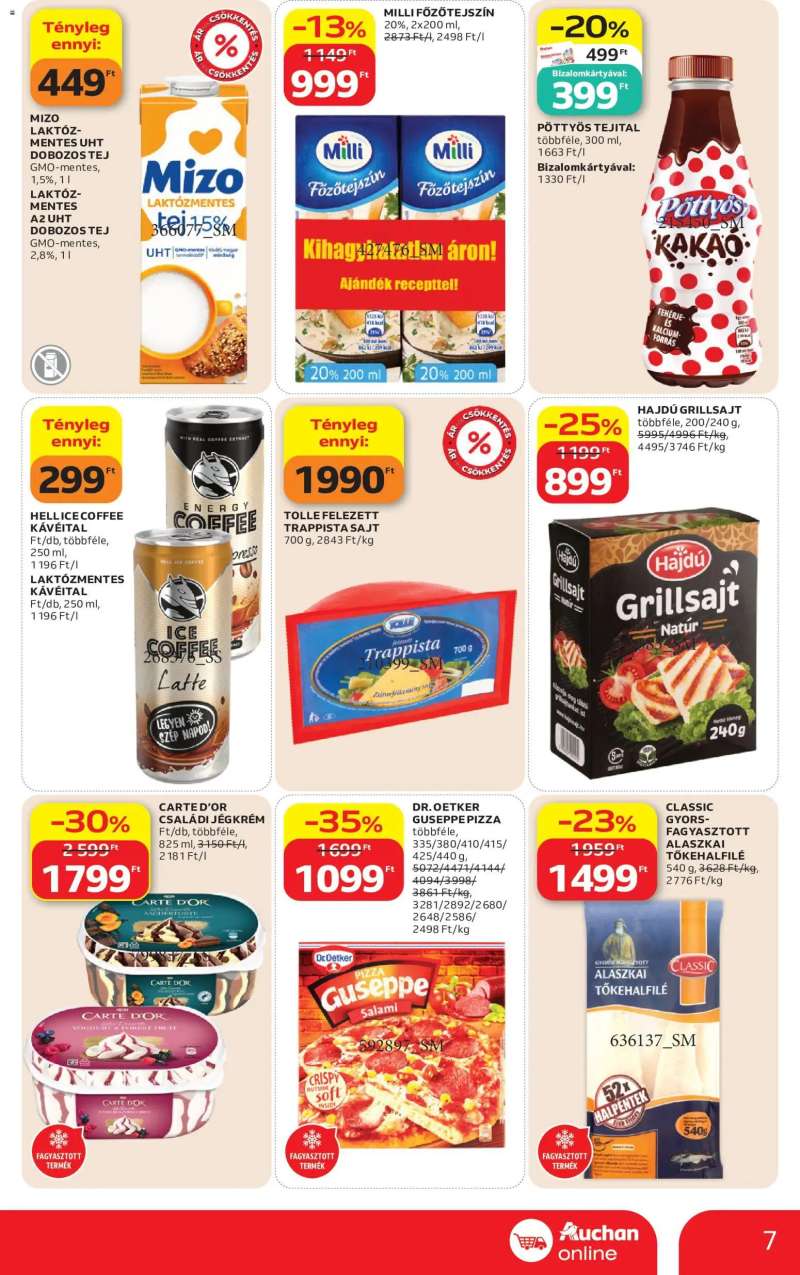 Auchan Auchan Szupermarket akciós újság 7 oldal
