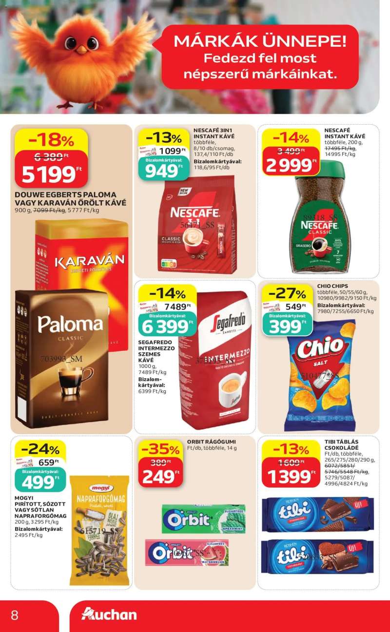 Auchan Auchan Szupermarket akciós újság 8 oldal