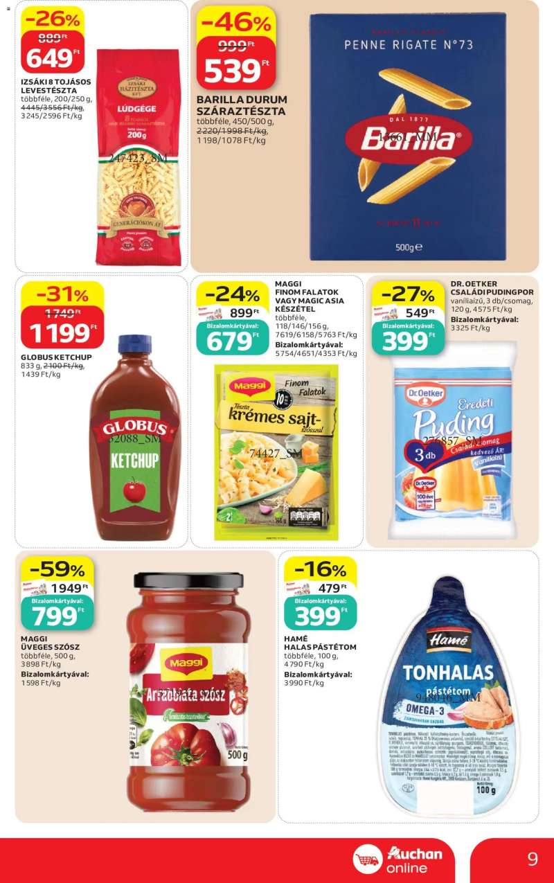 Auchan Auchan Szupermarket akciós újság 9 oldal