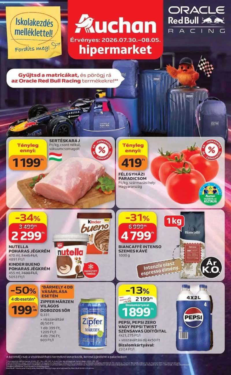 Auchan Auchan akciós újság Fót 1 oldal