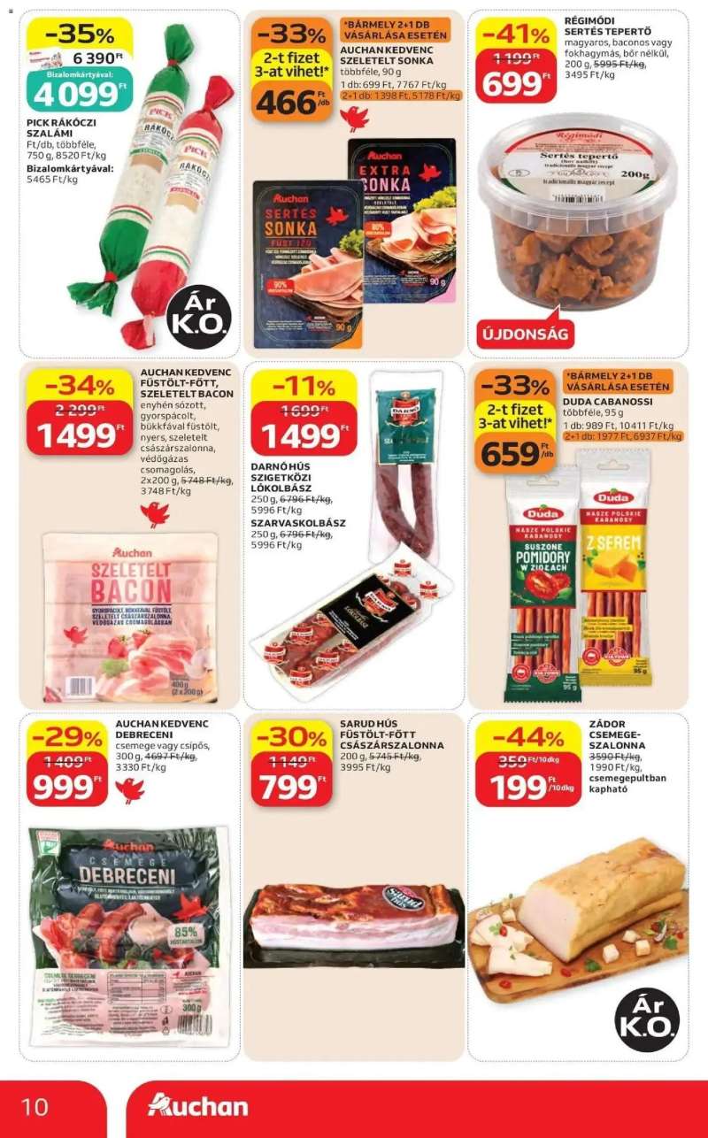 Auchan Auchan akciós újság Fót 10 oldal