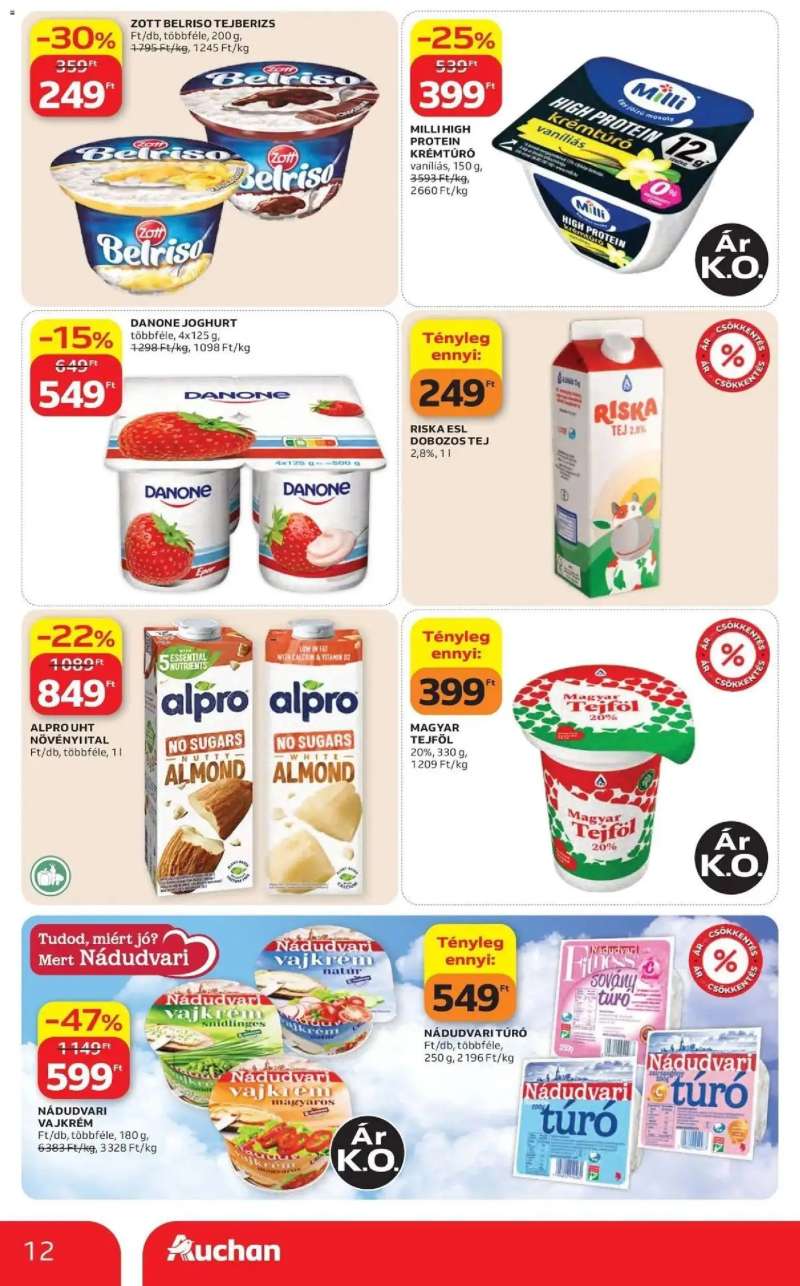 Auchan Auchan akciós újság Fót 12 oldal