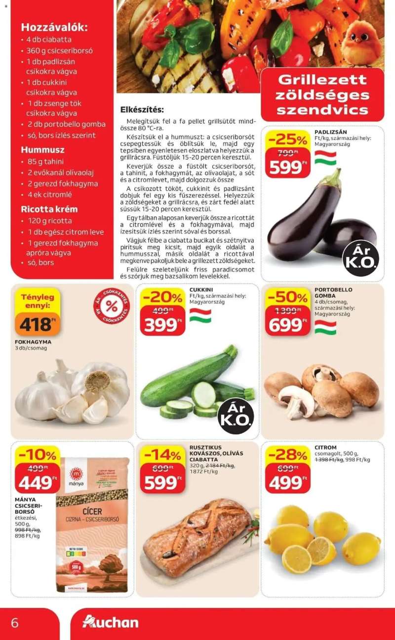 Auchan Auchan akciós újság Fót 6 oldal