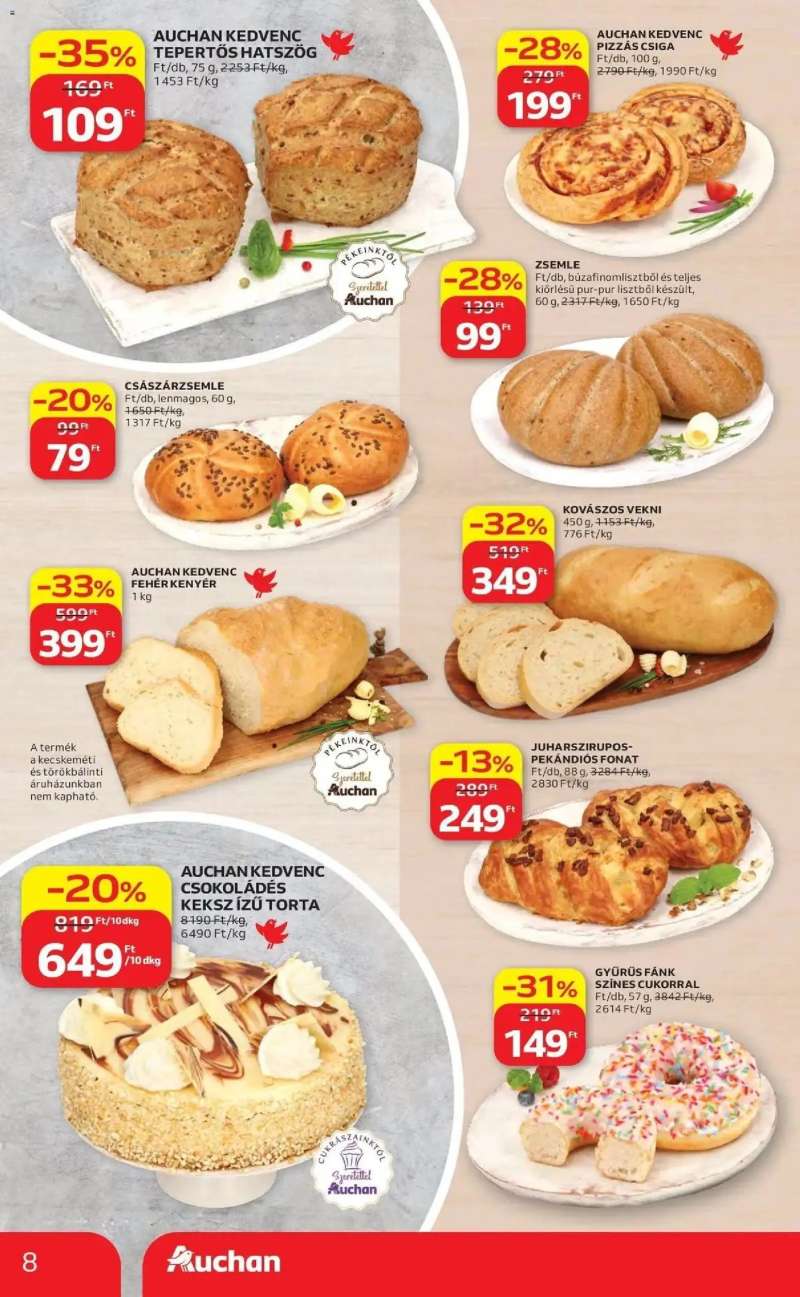 Auchan Auchan akciós újság Fót 8 oldal