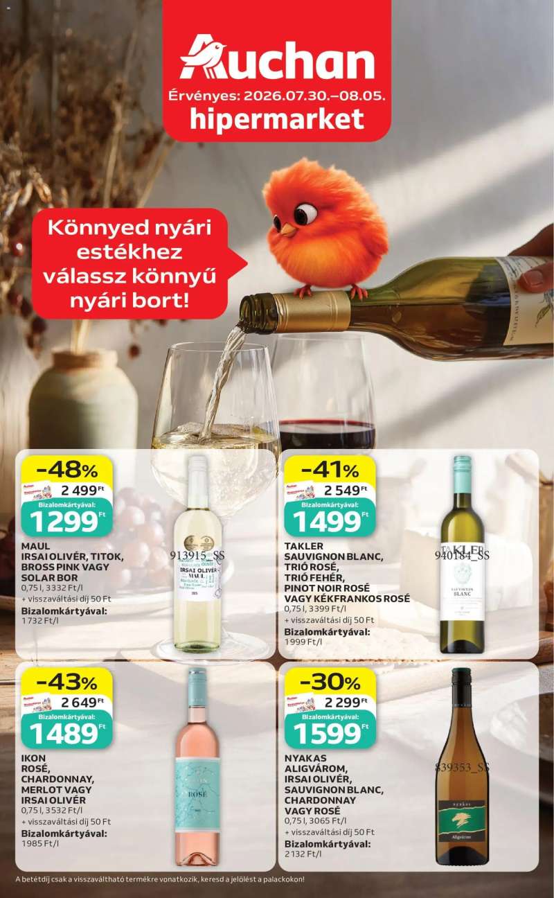 Auchan Auchan Bor ajánlatok 1 oldal