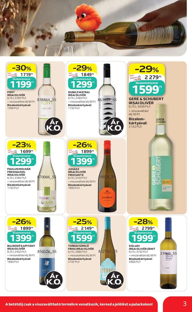 Auchan Auchan Bor ajánlatok 3 oldal