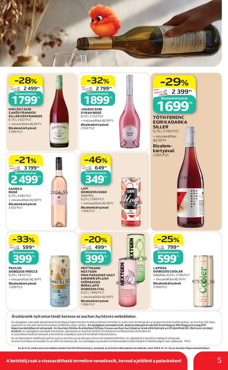 Auchan Auchan Bor ajánlatok 5 oldal