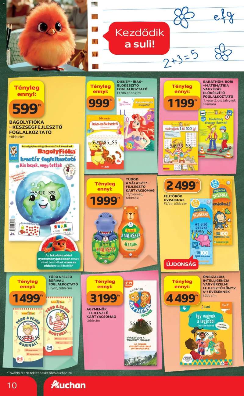 Auchan Auchan Iskolakezdés ajánlatok 10 oldal