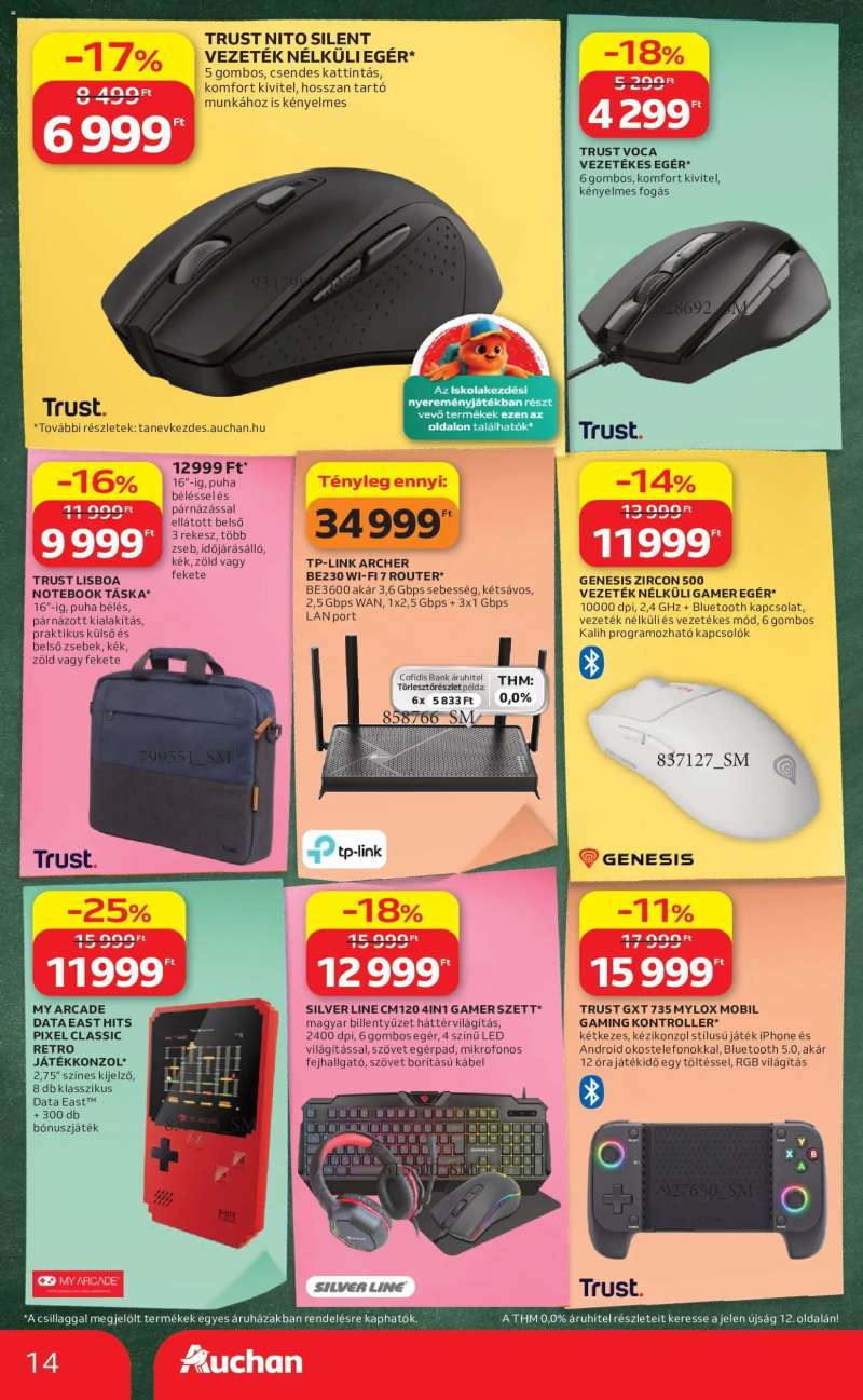 Auchan Auchan Iskolakezdés ajánlatok 14 oldal