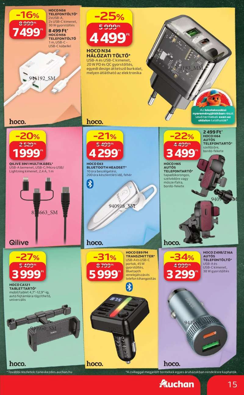 Auchan Auchan Iskolakezdés ajánlatok 15 oldal