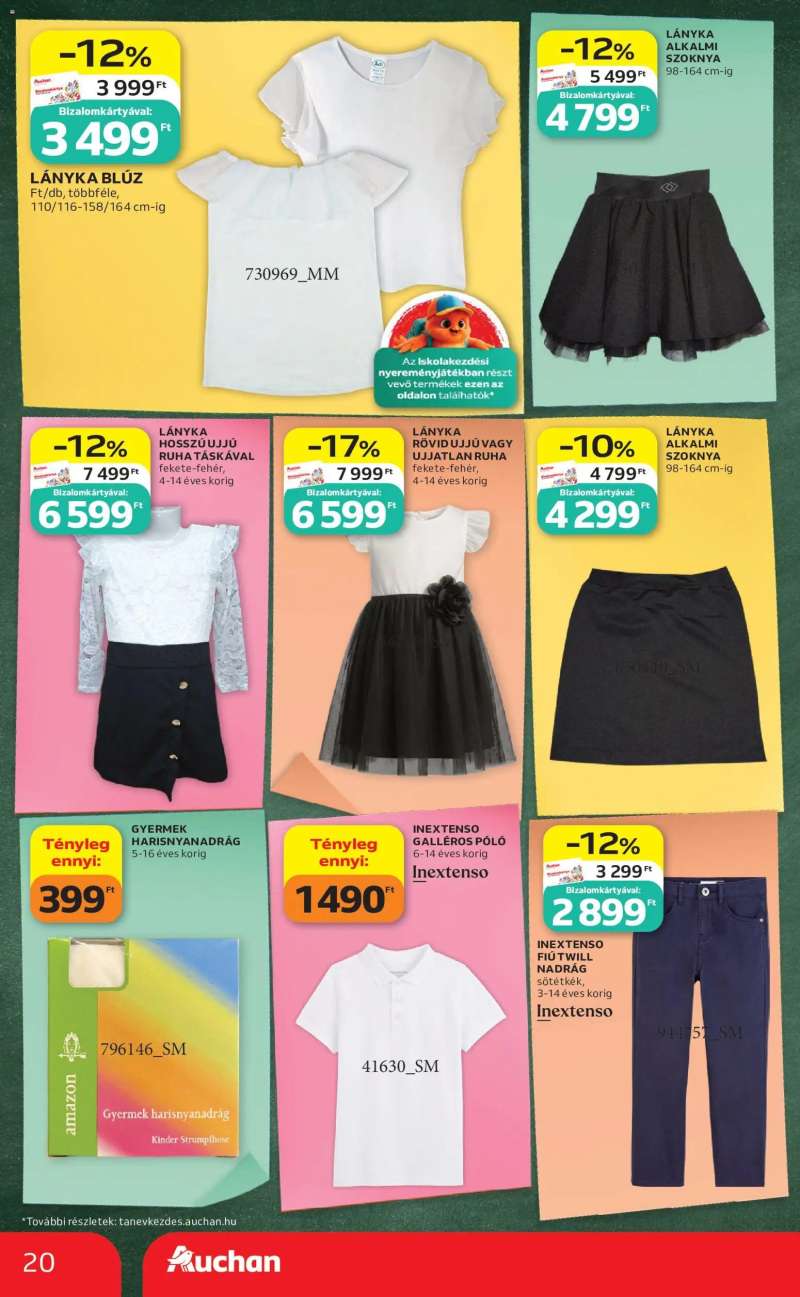 Auchan Auchan Iskolakezdés ajánlatok 20 oldal