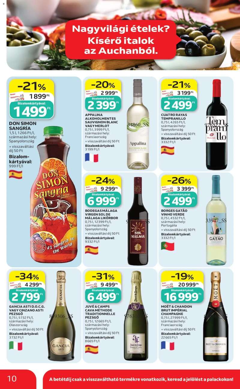 Auchan Auchan Nemzetközi konyha ajánlatok 3 oldal