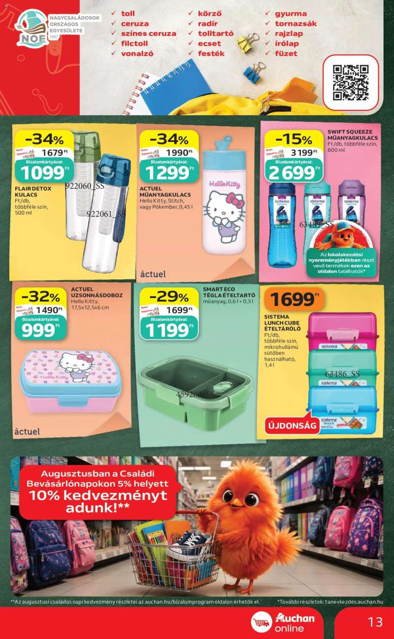 Auchan Auchan Szupermarket akciós újság 13 oldal