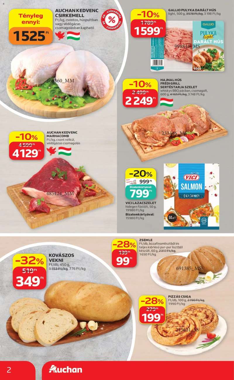 Auchan Auchan Szupermarket akciós újság 2 oldal