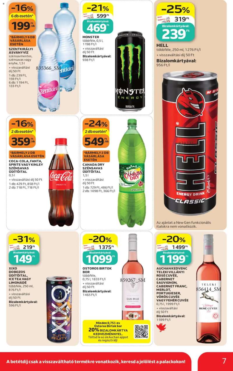 Auchan Auchan Szupermarket akciós újság 7 oldal