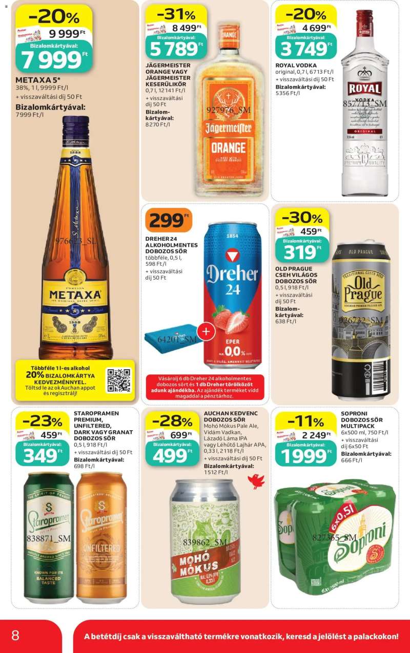 Auchan Auchan Szupermarket akciós újság 8 oldal