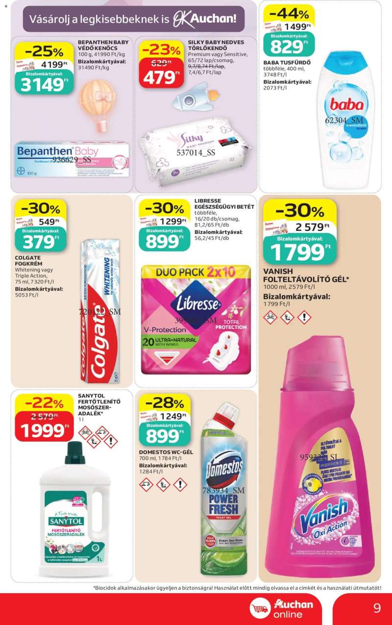 Auchan Auchan Szupermarket akciós újság 9 oldal