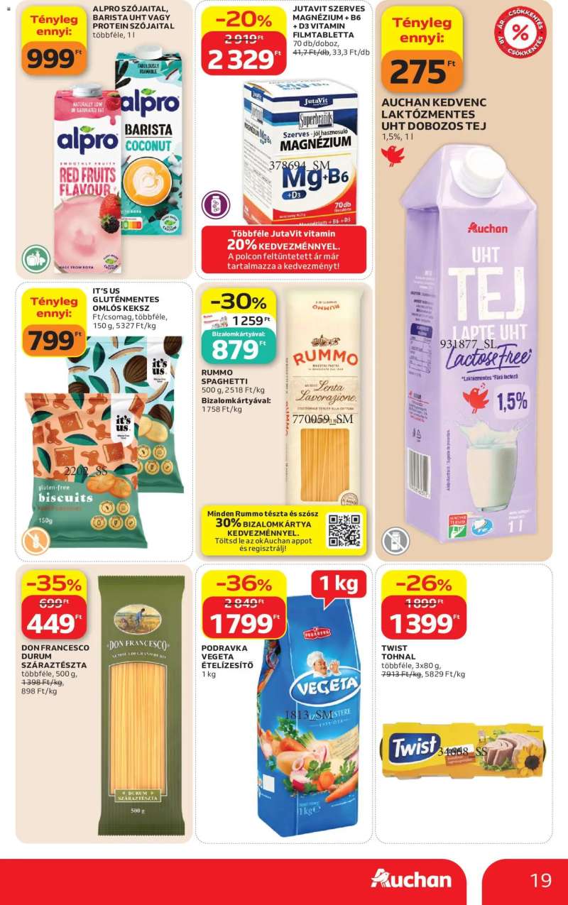 Auchan Auchan akciós újság 19 oldal