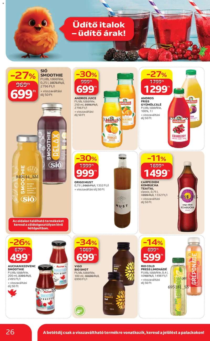 Auchan Auchan akciós újság 26 oldal