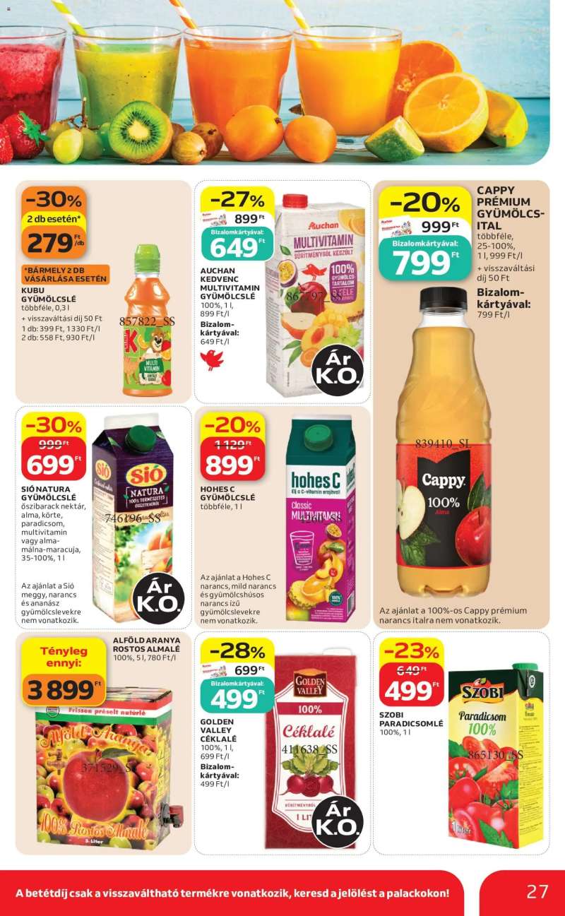 Auchan Auchan akciós újság 27 oldal