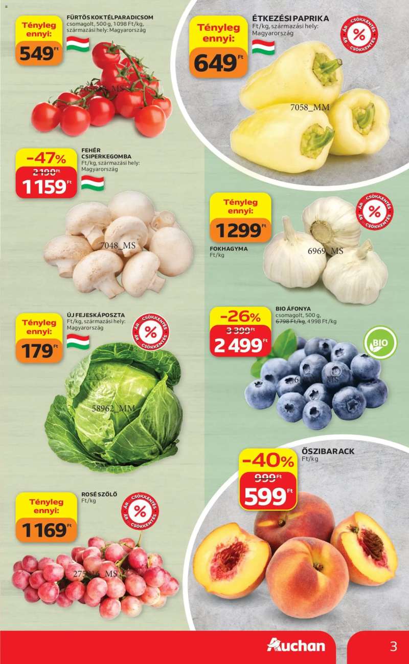 Auchan Auchan akciós újság 3 oldal
