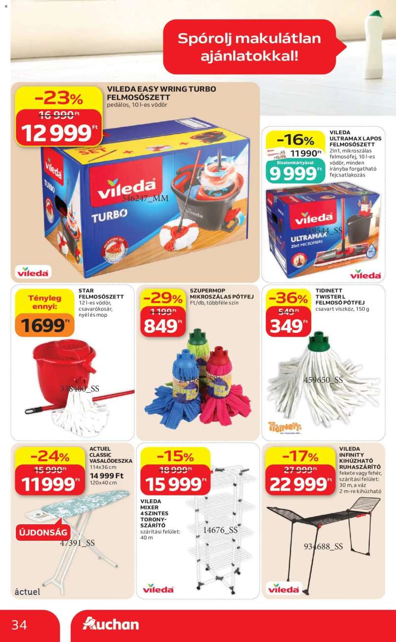 Auchan Auchan akciós újság 34 oldal