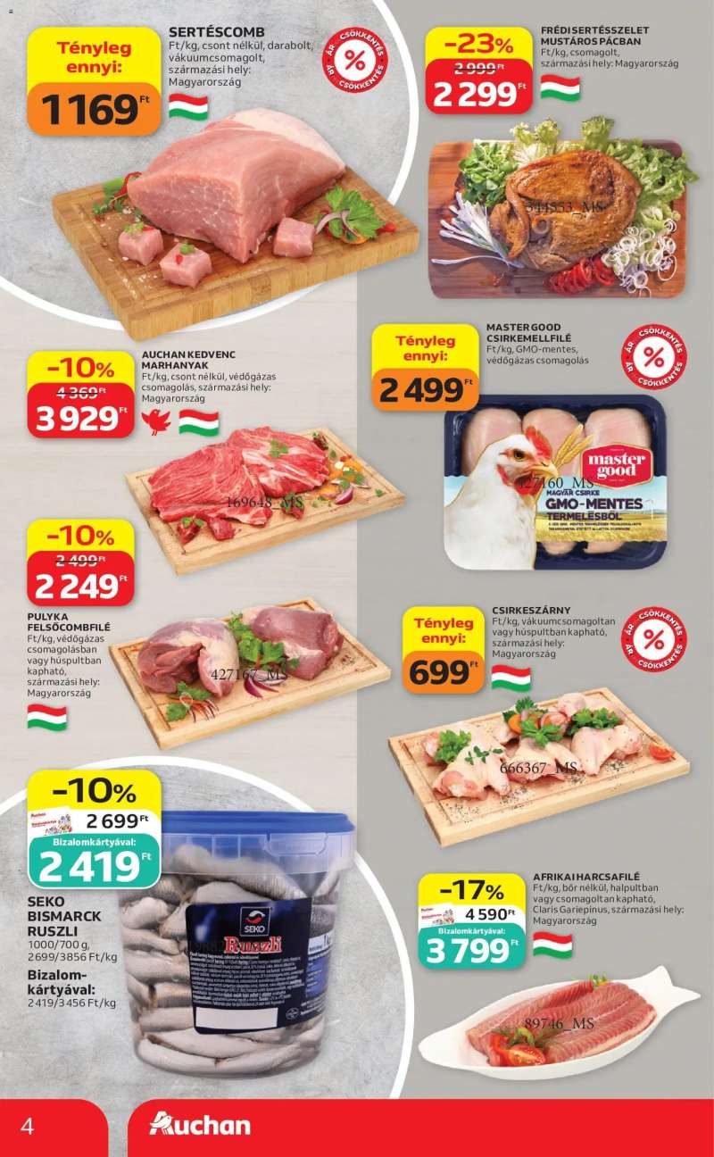 Auchan Auchan akciós újság 4 oldal