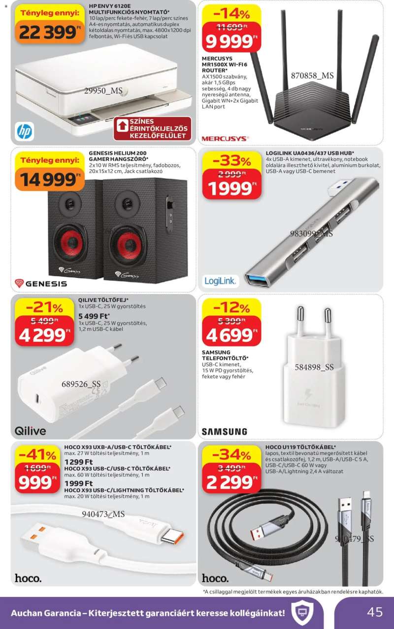 Auchan Auchan akciós újság 45 oldal