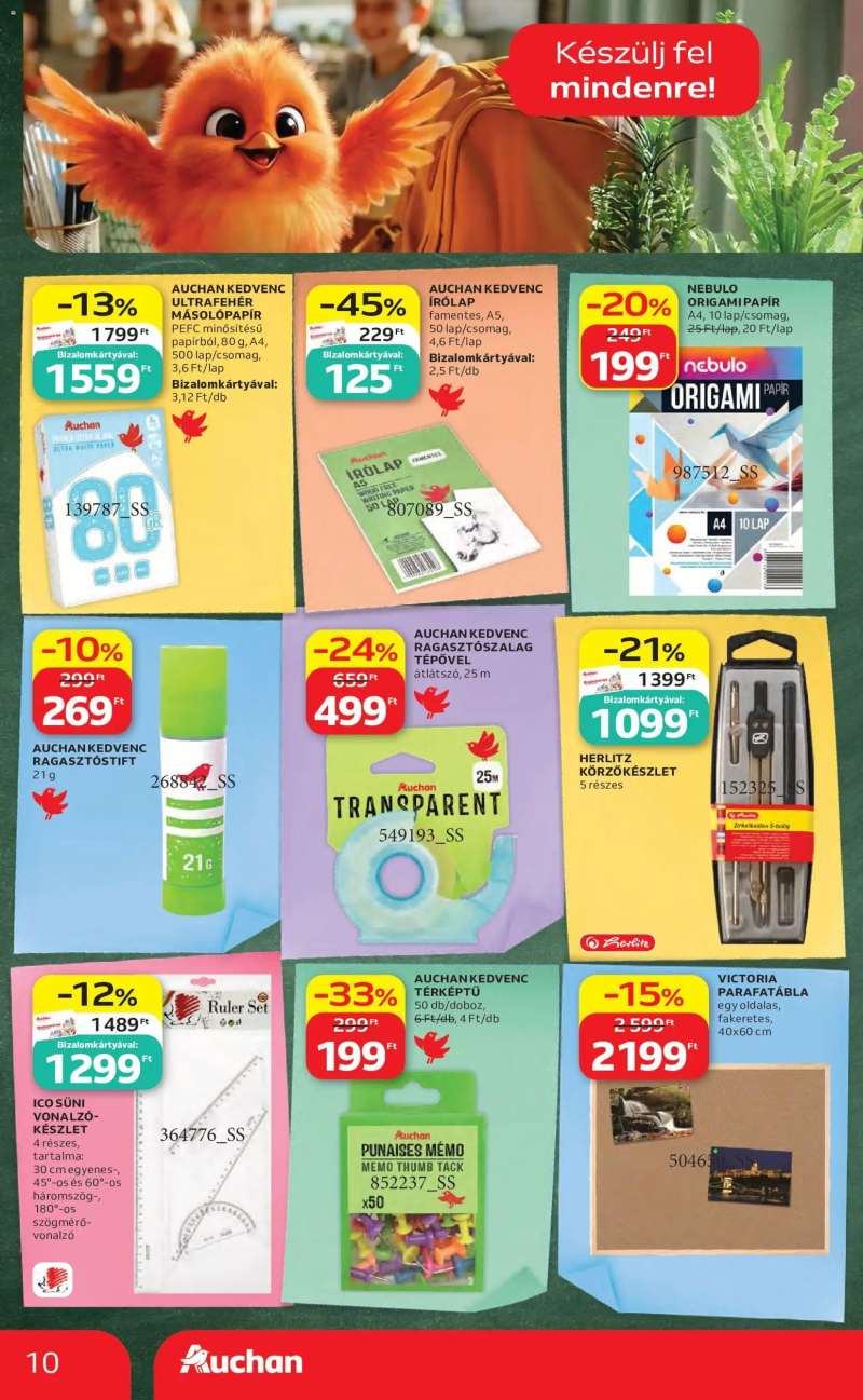 Auchan Auchan Iskolakezdés ajánlatok 10 oldal