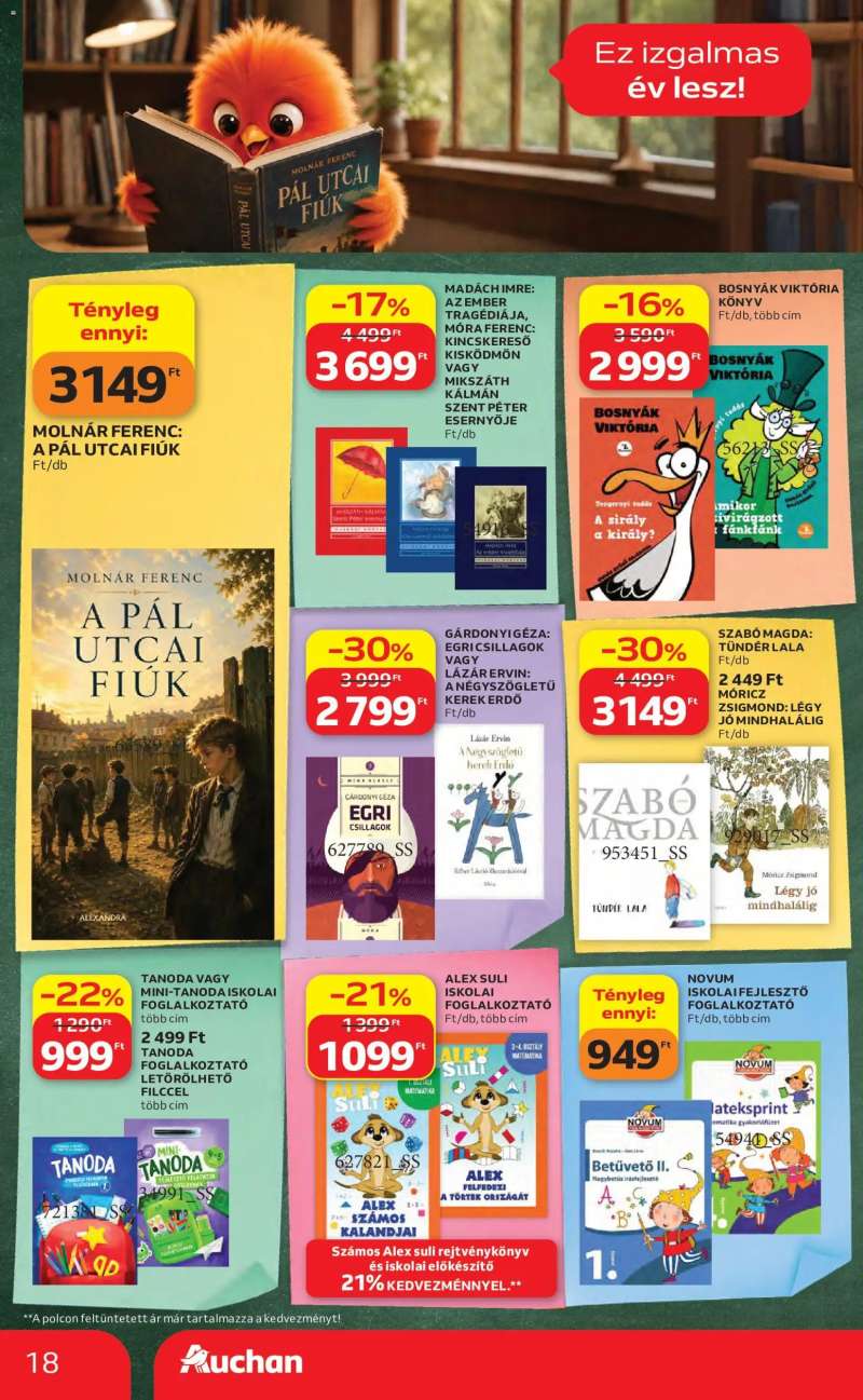 Auchan Auchan Iskolakezdés ajánlatok 18 oldal