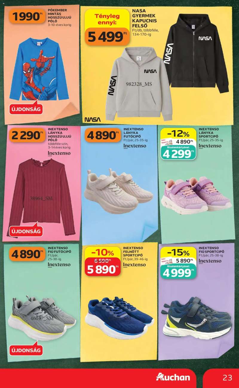 Auchan Auchan Iskolakezdés ajánlatok 23 oldal